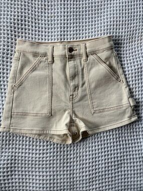 Eunina Lulu Denim Shorts for Women in White size xsmall